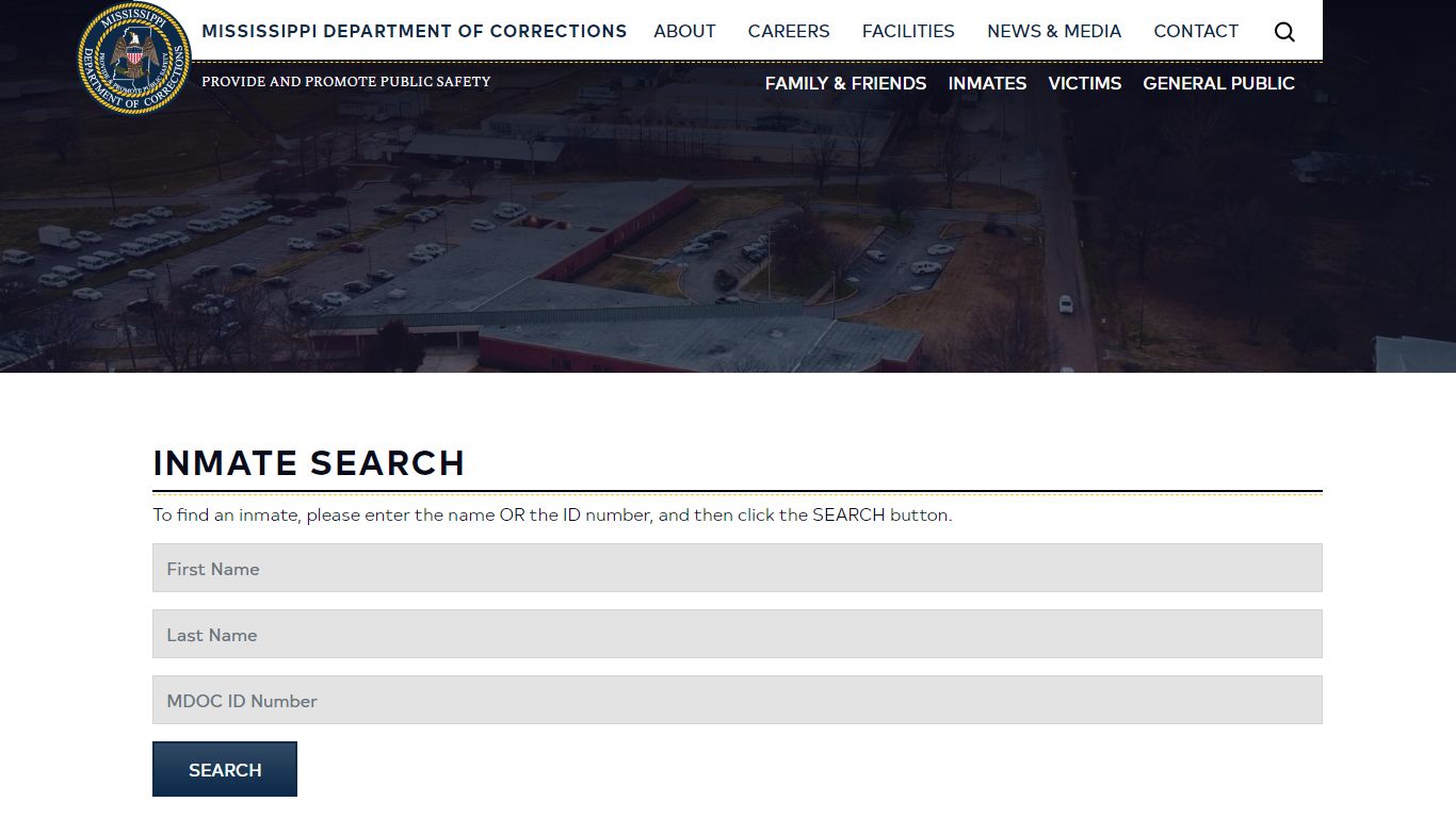 Inmate Search | Mississippi Department of Corrections - MDOC